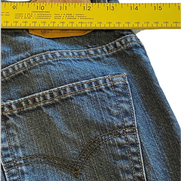 Levi Strauss 505 jeans Size 18 Slim 27”x29” Medium Wash - Picture 7 of 10
